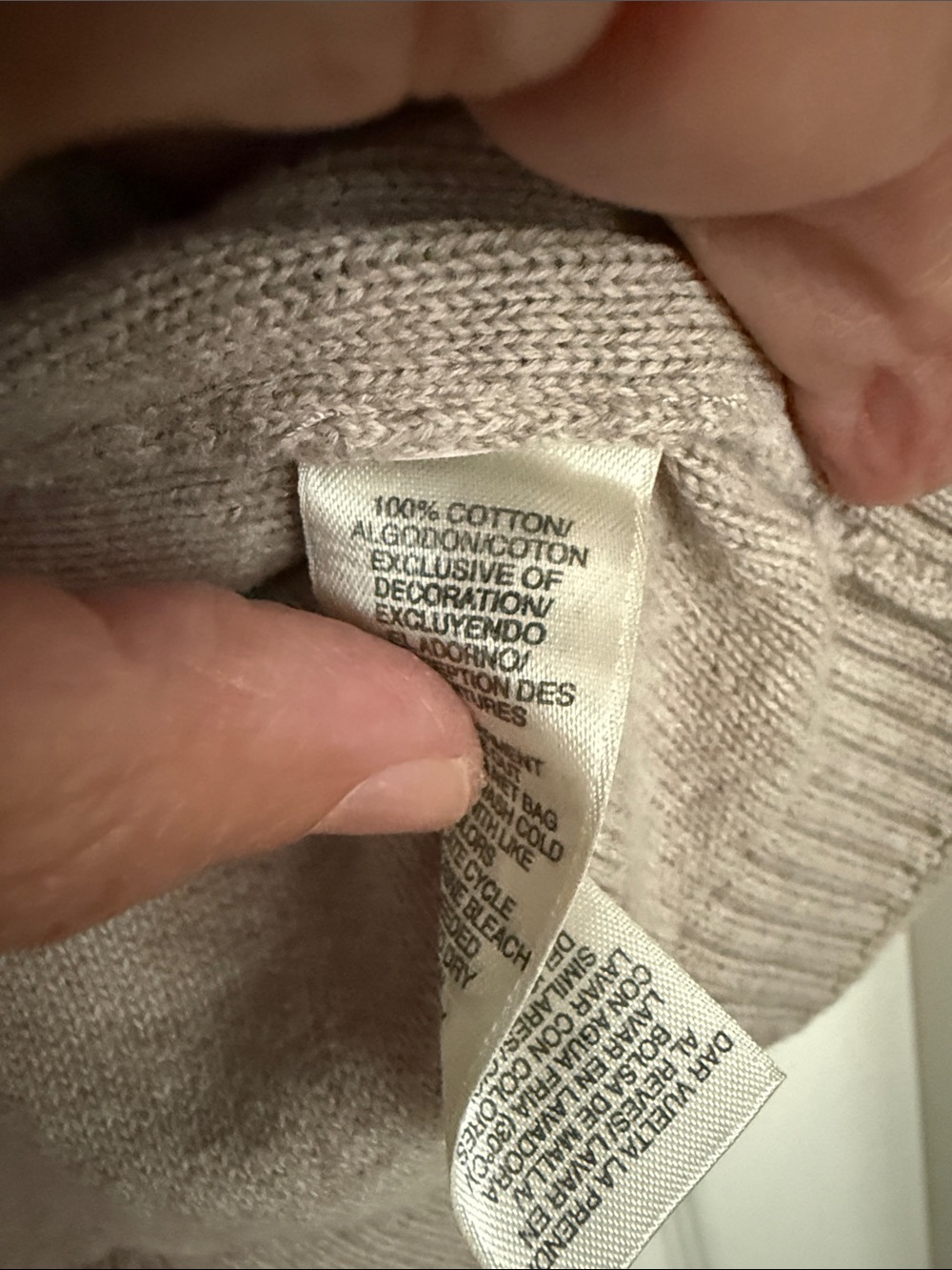 Dkny Taupe Ruffle-Trim Button-Front Cardigan - Picture 4 of 4